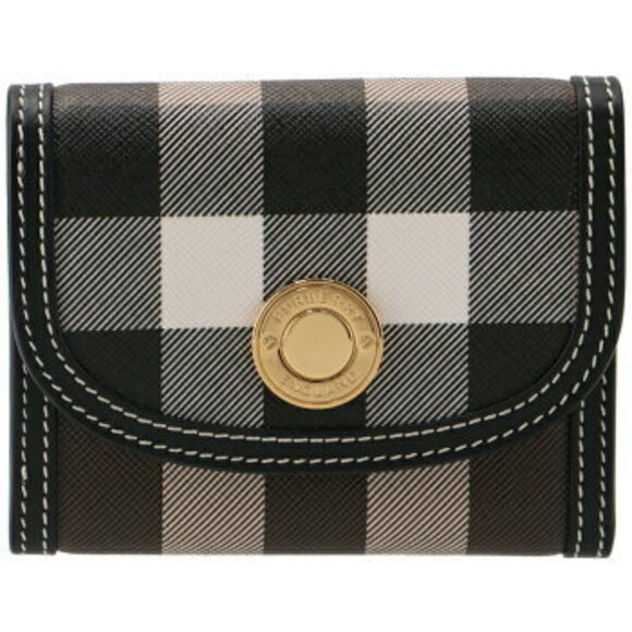 Burberry Folding Wallet Check Pattern Tri fold - Picture 2 of 7